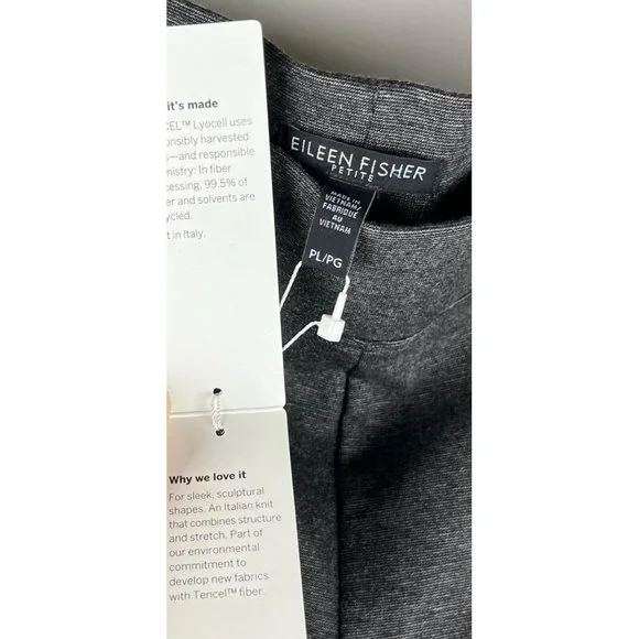 Eileen Fisher Mélange Tencel Pont Leggings in Women's Size Petite Large